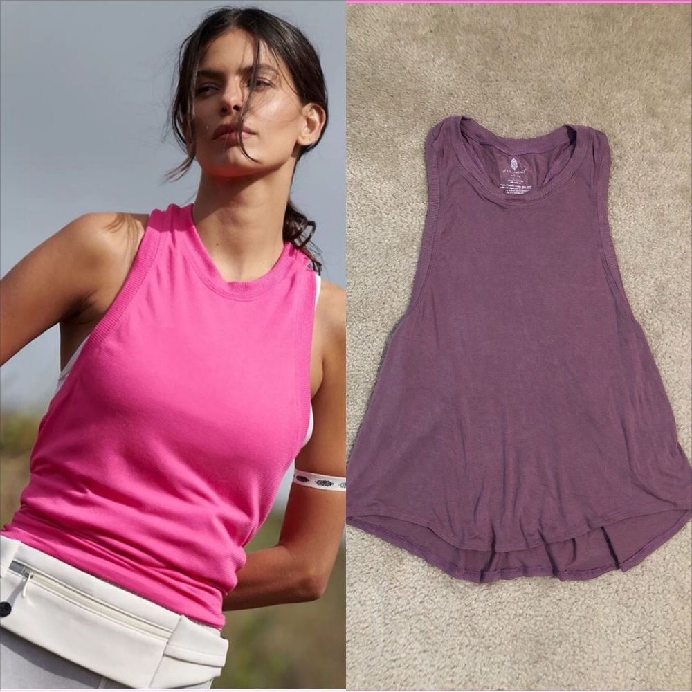 Free People Take You There Tank In Light Plum. NWOT! Sz M/L